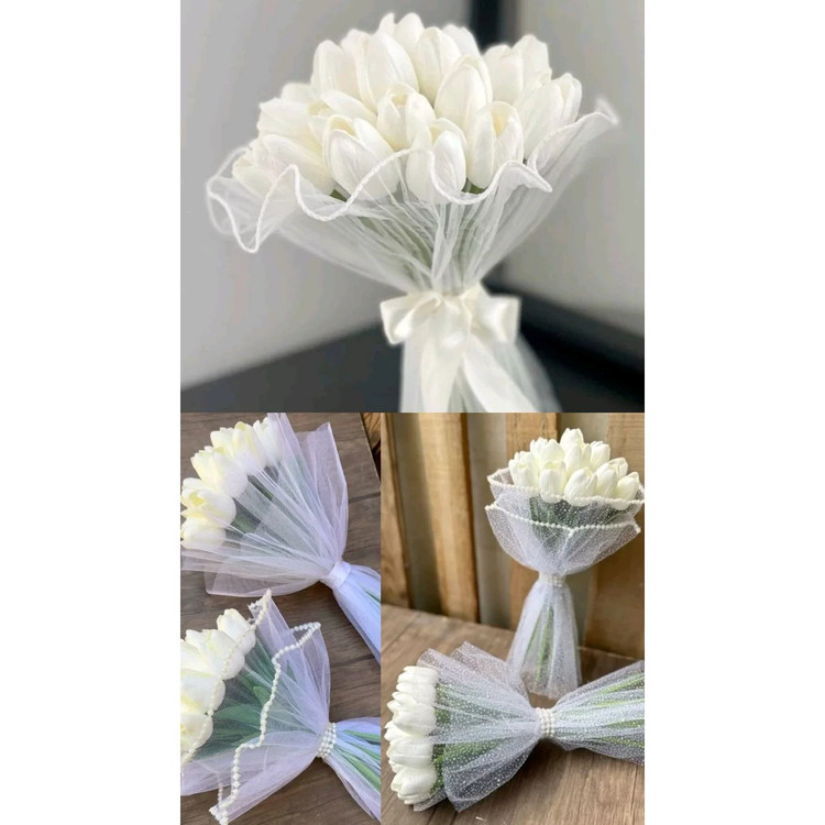 دسته گل عقد و عروسی رز روبانی