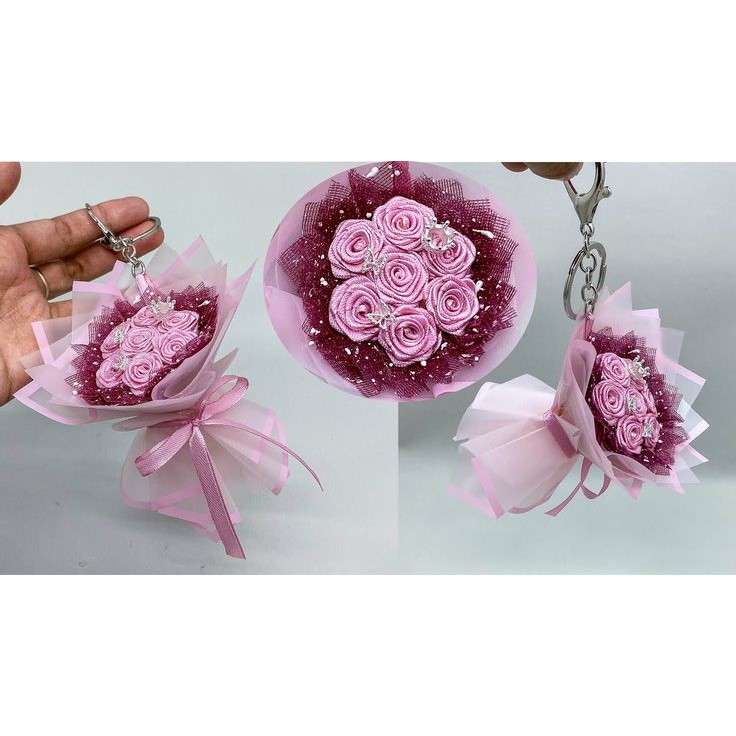 کادو روز عشق دسته گل جیبی مدل جاسوئیچی