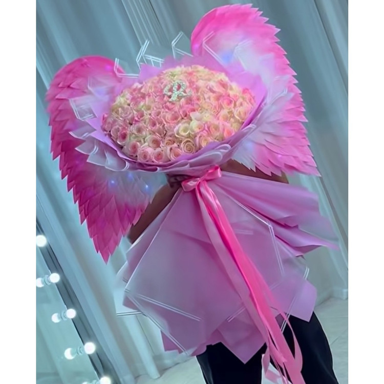 بال فرشته برای گل روبانی