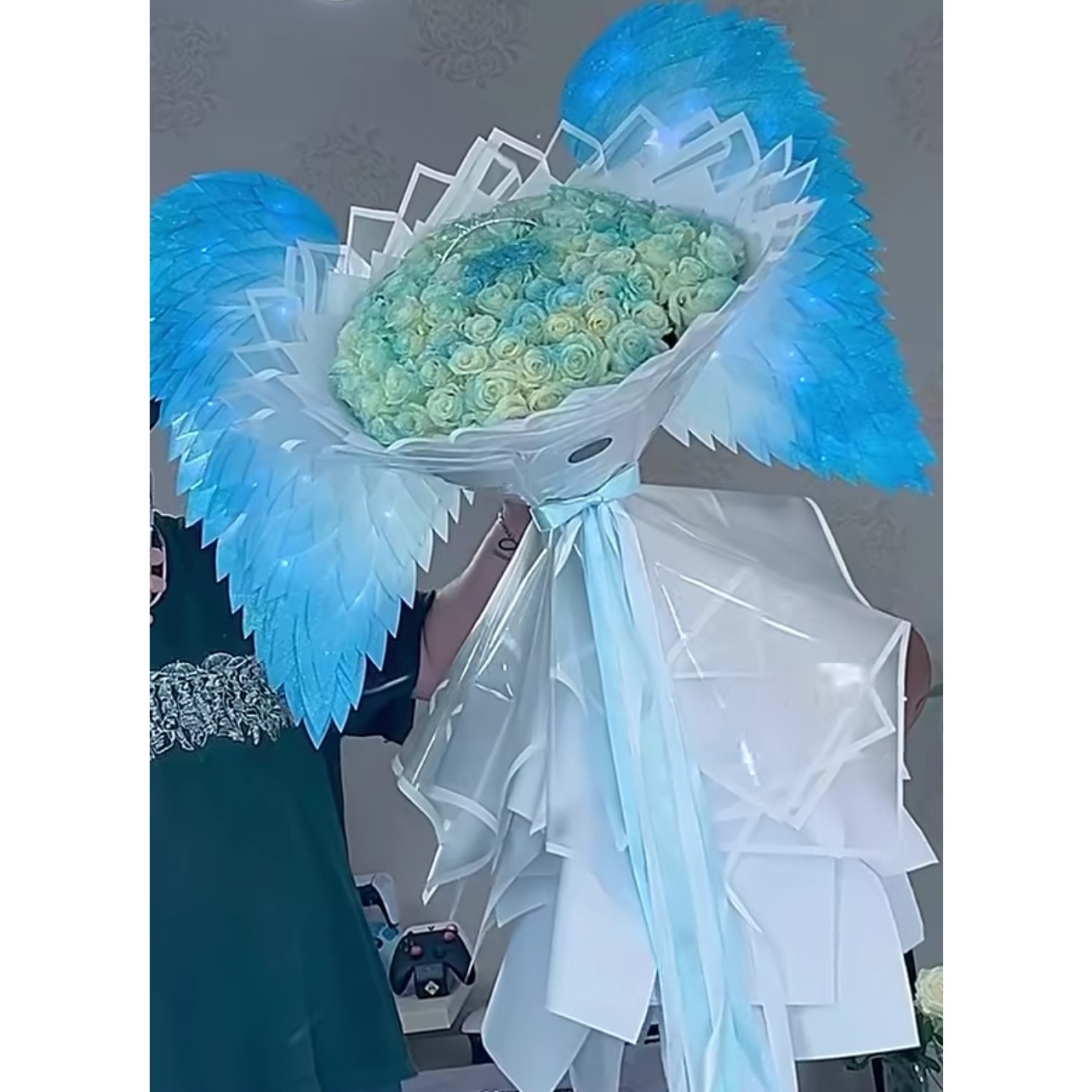 بال فرشته برای گل روبانی