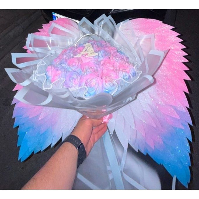 بال فرشته برای گل روبانی
