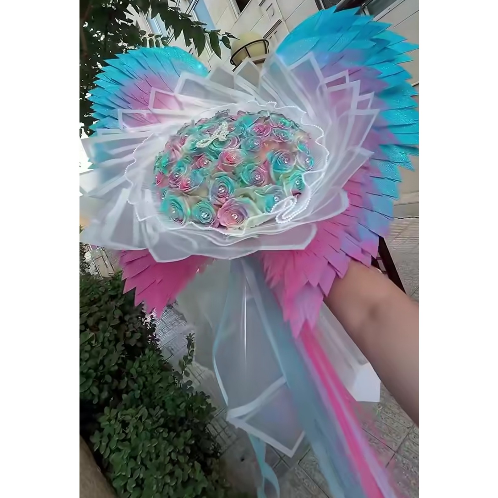 بال فرشته برای گل روبانی