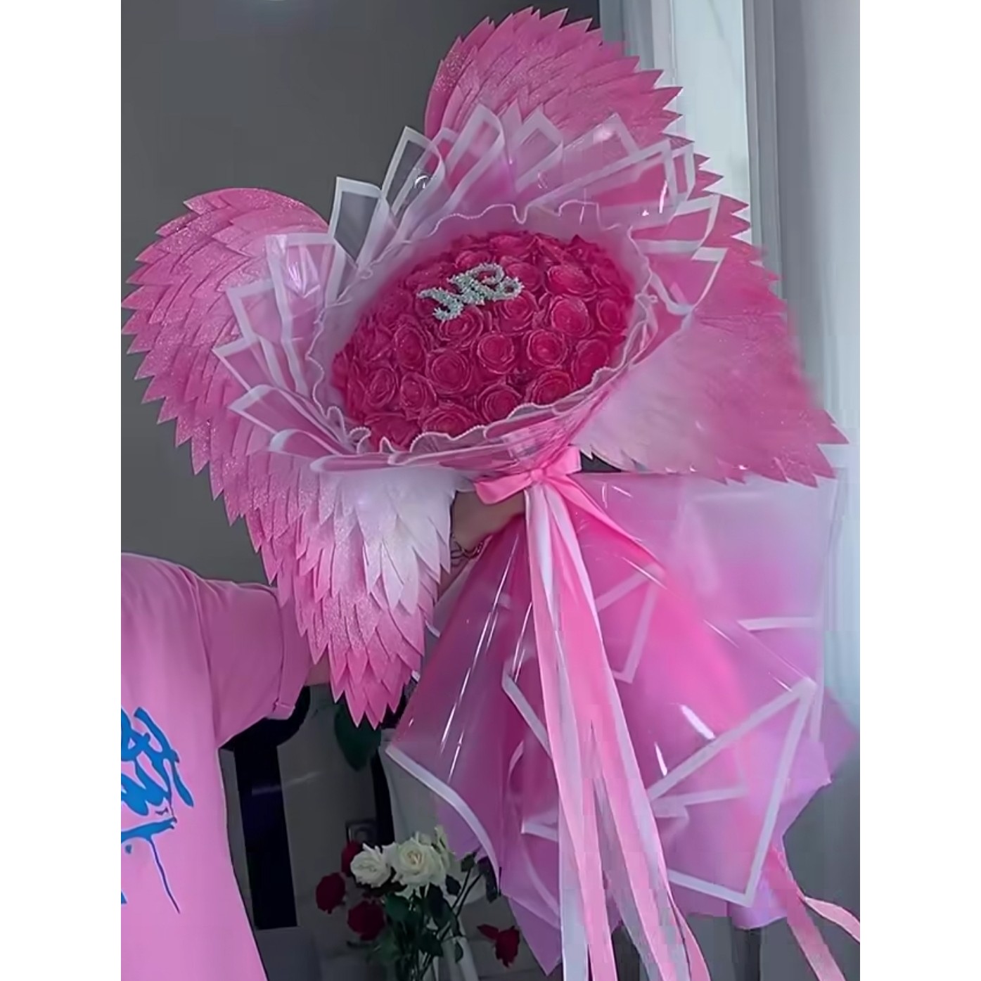 بال فرشته برای گل روبانی