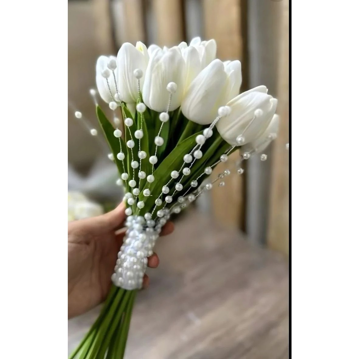 تور و روبان لبه مرواریدی برای گل روبانی
