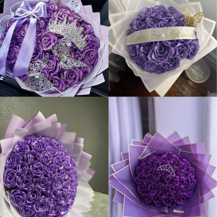 دسته گل خواستگاری رز روبانی