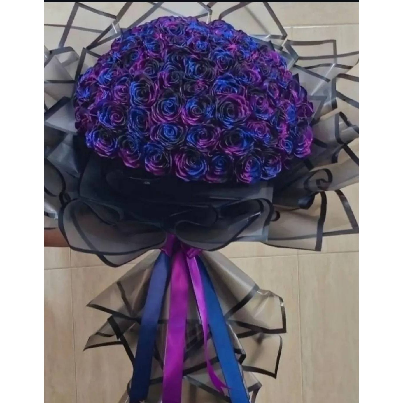 دسته گل خواستگاری رز روبانی