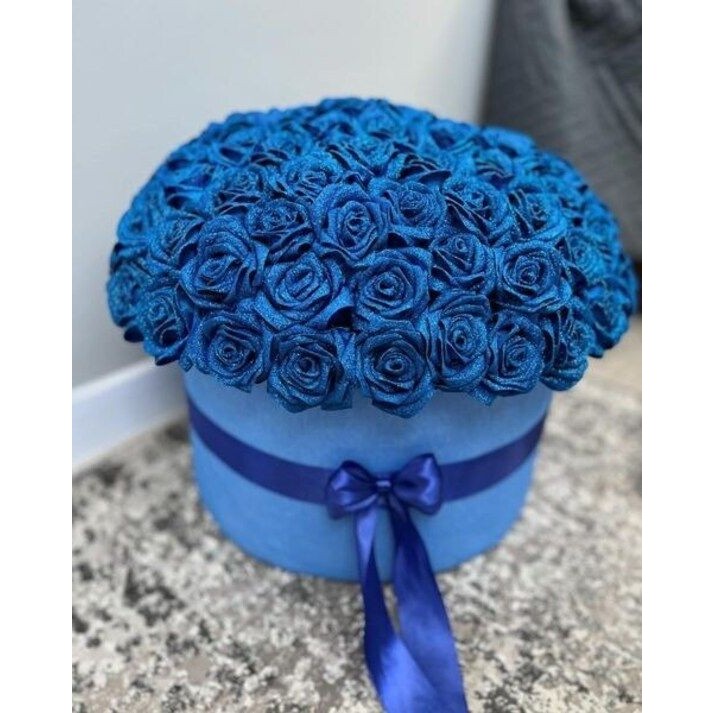 باکس گل رز روبانی هدیه به پارتنر